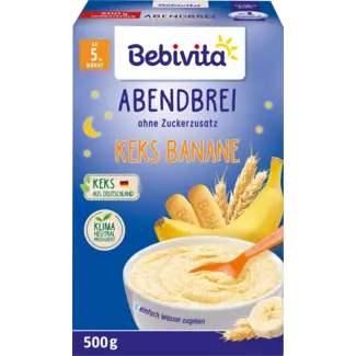 Bebivita Bebivita Avondpap Melk Koekjes-banaan Vanaf De 5e Maand