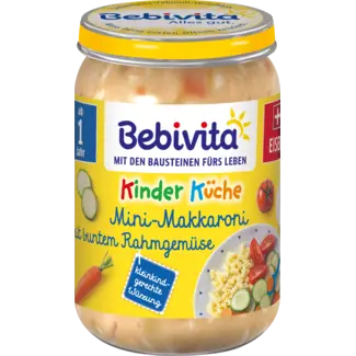 Bebivita Bebivita Menu Mini Macaroni Met Kleurrijke Roomgroenten Vanaf 1 Jaar