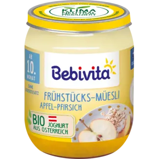 Bebivita Bebivita Fruit & Granen Ontbijtgranen Appel-perzik, Vanaf De 10e Maand