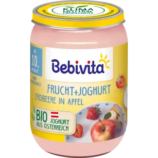 Bebivita Bebivita Fruit & Yoghurt Aardbei In Appel, Vanaf De 10e Maand