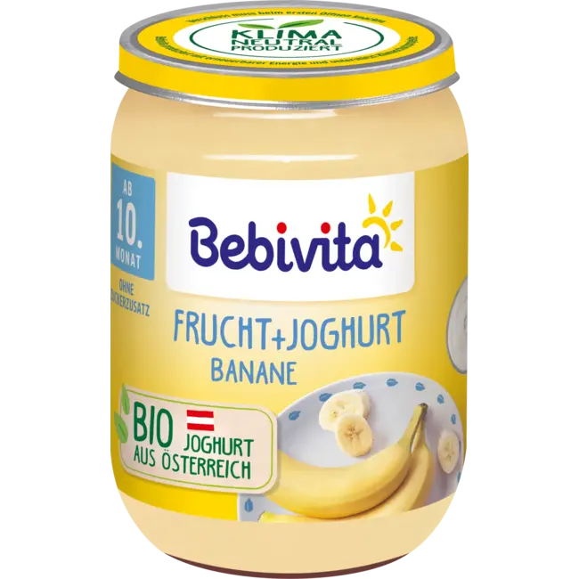 Bebivita Fruit & Yoghurt Banaan, Vanaf De 10e Maand 190 g