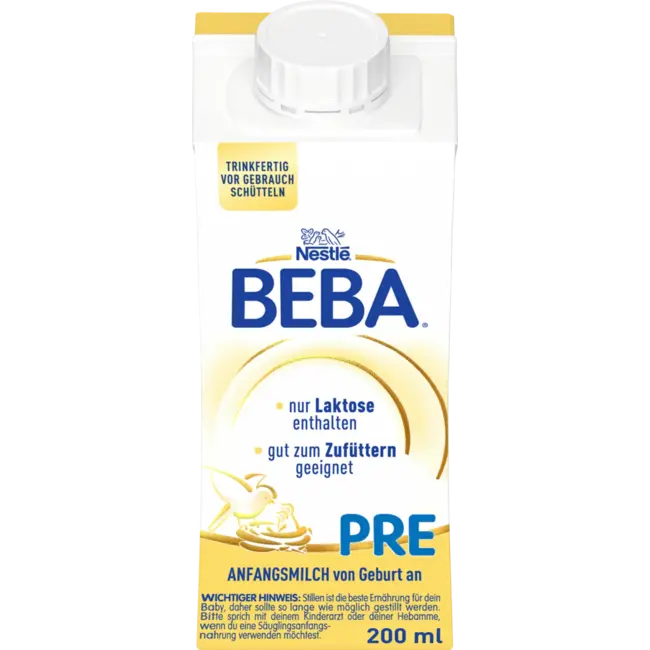 Nestlé BEBA Startmelk Pre Drinkklaar Vanaf De Geboorte 200 ml