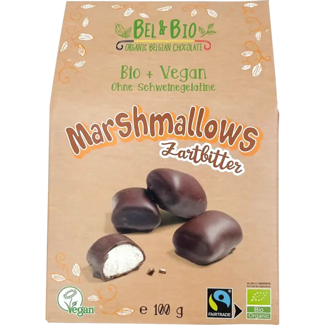 Bel & Bio Marshmallows Omhuld Met Chocolade 100 g