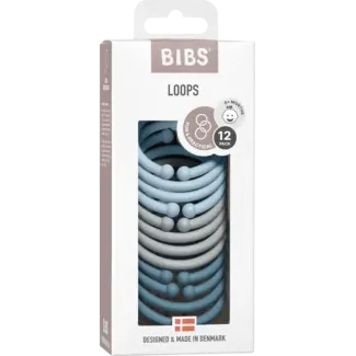 BIBS BIBS Loops Baby Blauw/grijs/petrol