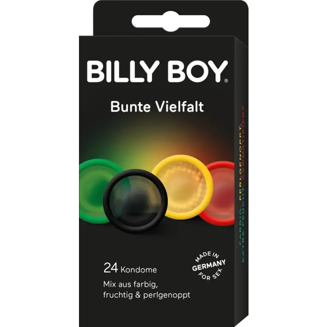 BILLY BOY Condooms Kleurrijke Variëteit, Breedte 52 Mm 24 St