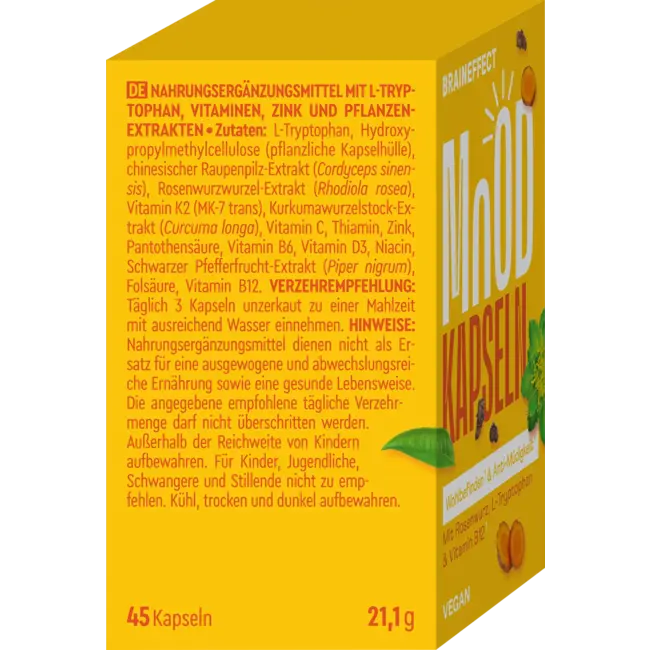 BRAINEFFECT Mood Kapseln 45 Stuks 21.1 g