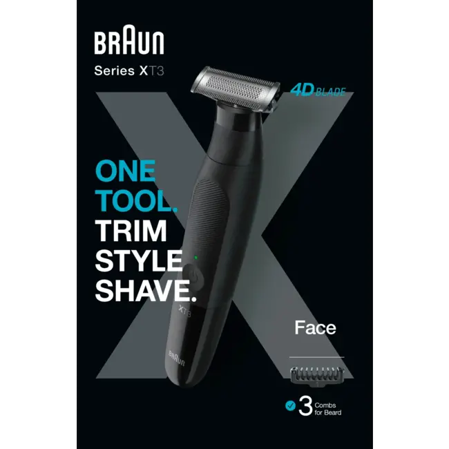 Braun Lichaamsscheerapparaat, Serie XT3100 Face 1 St