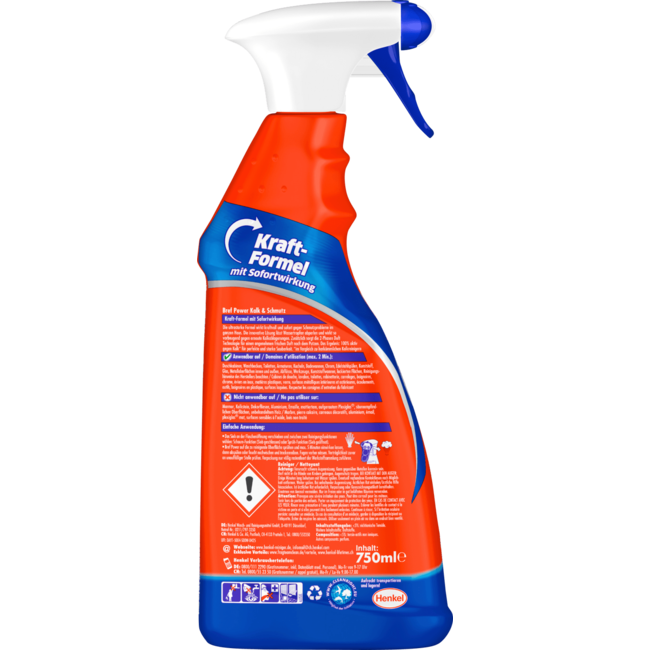 Bref Kalkreiniger Power Met Onmiddellijke Werking 750 ml