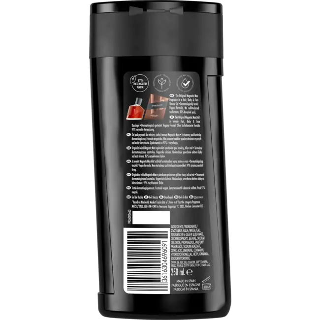 Bruno Banani Duschgel Magnetic Man 3in1 250 ml