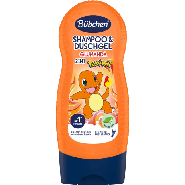 Bübchen Kinder Shampoo & Duschgel 2in1 Pokémon Glumanda 230 ml
