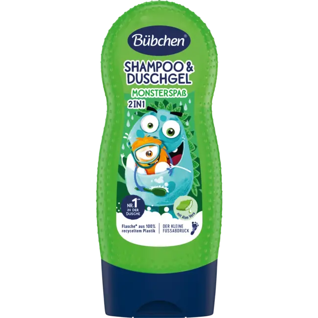 Bübchen Kindershampoo & Douchegel 2in1 Monsterplezier 230 ml
