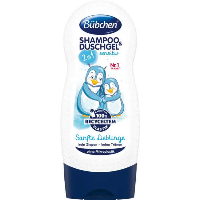 Bübchen Kindershampoo & Douchegel 2in1 Zachte Lievelingen Sensitief 230 ml