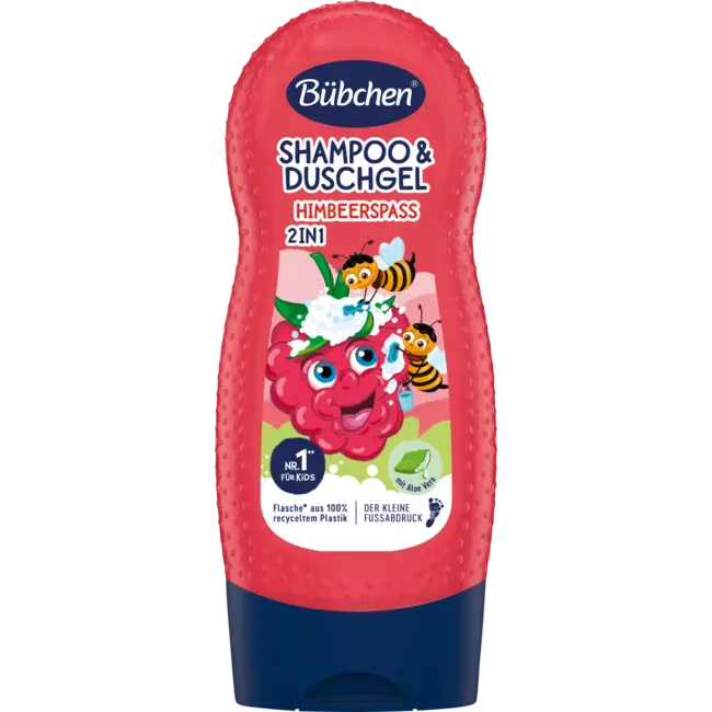 Bübchen Kindershampoo & Douchegel Frambozenplezier 230 ml