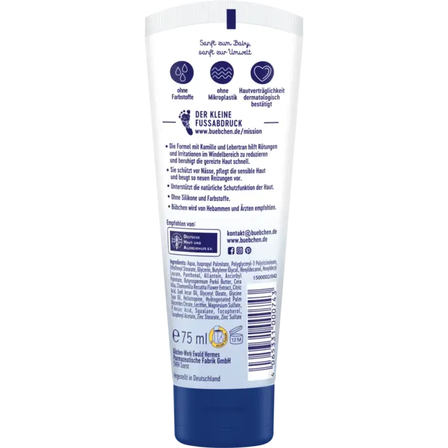 Bübchen Wondbeschermingscrème Speciaal Sensitief 75 ml