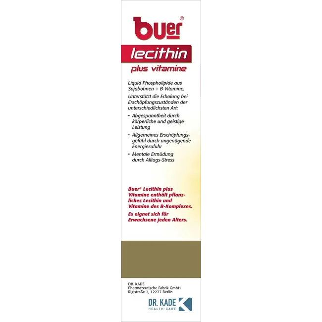 buer Lecithine Plus Vitamine Vloeistof 0.75 l