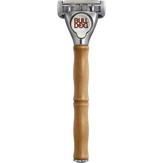 Bulldog Scheermes, Origineel Bamboe + 2 Mesjes 1 St