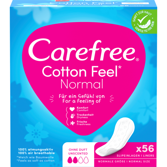 Carefree Inlegkruisjes Cotton Feel Normal Zonder Geur 56 St