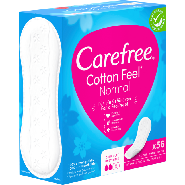 Carefree Inlegkruisjes Cotton Feel Normal Zonder Geur 56 St