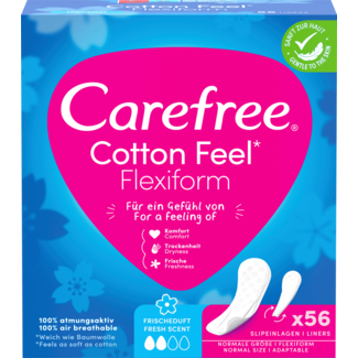 Carefree Carefree Inlegkruisjes Cotton Feel Flexiform Met Frisse Geur