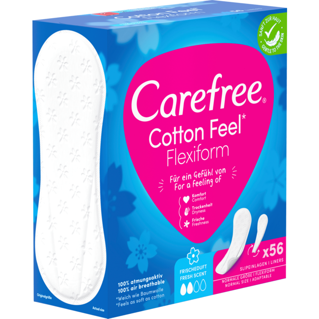 Carefree Inlegkruisjes Cotton Feel Flexiform Met Frisse Geur 56 St
