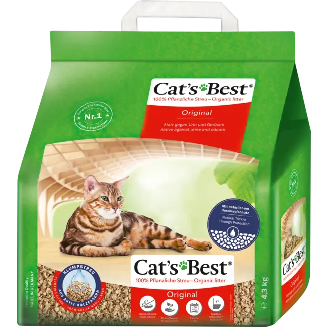 Cat's Best Kattenbakvulling Origineel 4,3kg 10 l