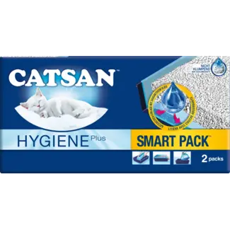 CATSAN CATSAN Hygiëne Plus Kattenbakvulling Smart Pack 2 Stuks