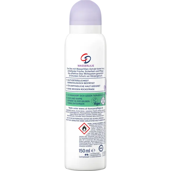 CD Deospray Waterlelie 24 Uur 150 ml
