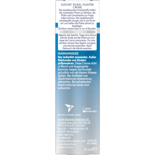 Clearasil Ultra Acute Fighter Puistjescrème 15 ml