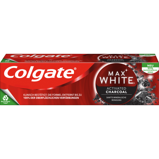 Colgate Tandpasta Max White Activated Charcoal 75 ml