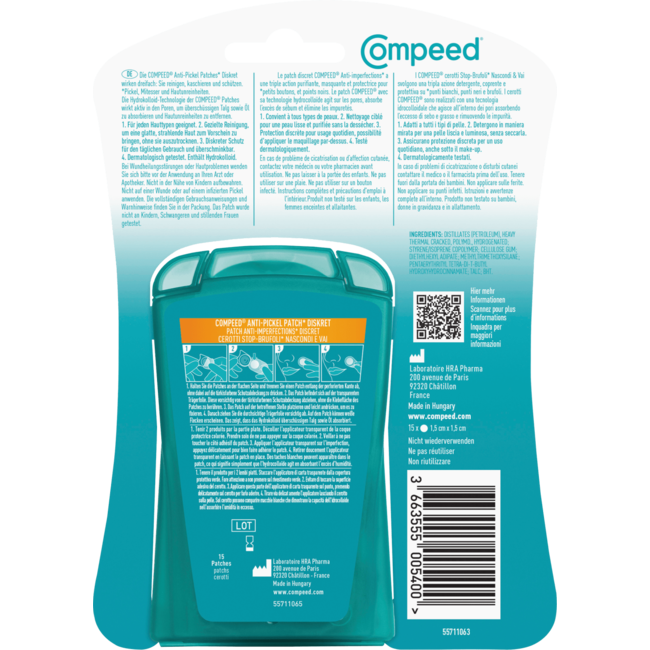 Compeed Anti Puistjes Patches Discreet 15 St