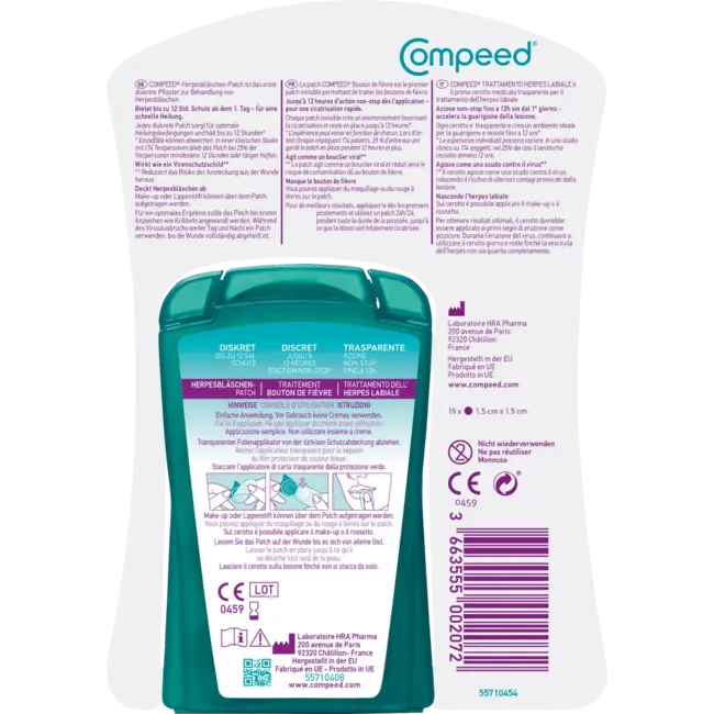 Compeed Herpesblaasjes Patches 15 St