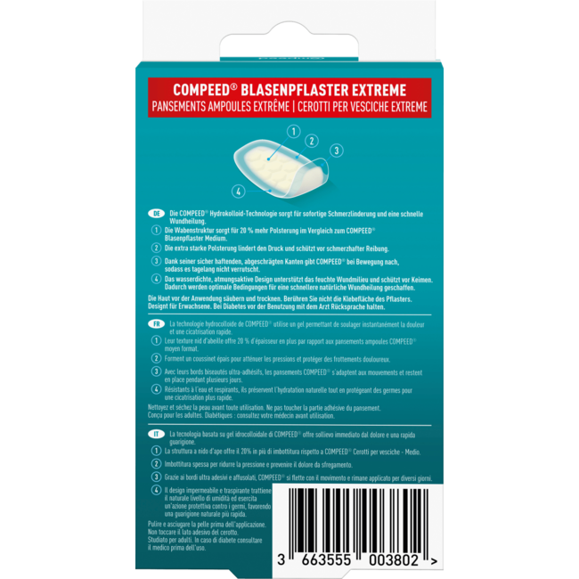 Compeed Blaaspleisters Extreme 6 St