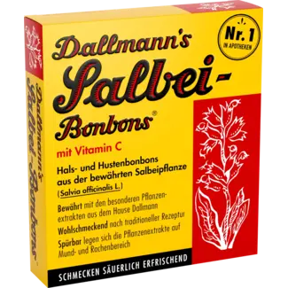 Dallmann's Dallmann's Salie Snoepjes Keel- En Hoestsnoepjes Met Vitamine C (20 Stuks)