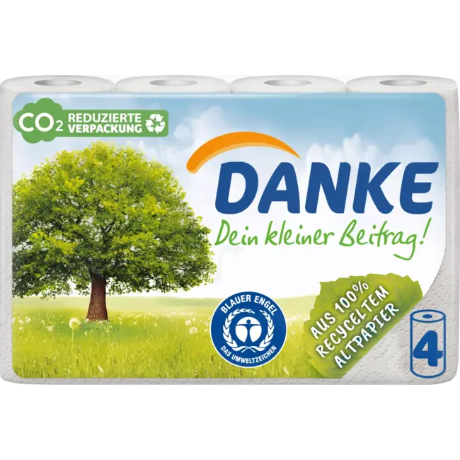 Danke Keukenrol Recycling 3-laags (4x45vel) 4 St