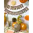 DECORAMI Girlande "happy Birthday", Jute 1 St