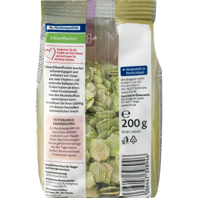 Dein Bestes Knagersnack Erwtenvlokken 200 g