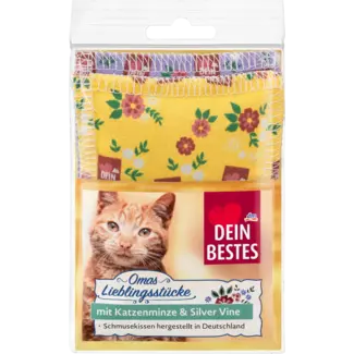 Dein Bestes Dein Bestes Kattenspeelgoed Knuffelkussen Met Kattenkruid & Silver Vine, Oma 's Lievelingsstukken