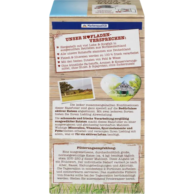 Dein Bestes Natvoer Kat, Kalf & Kip En Kip & Kalkoen, Boerderijwinkel Multipack (4x85 G) 340 g