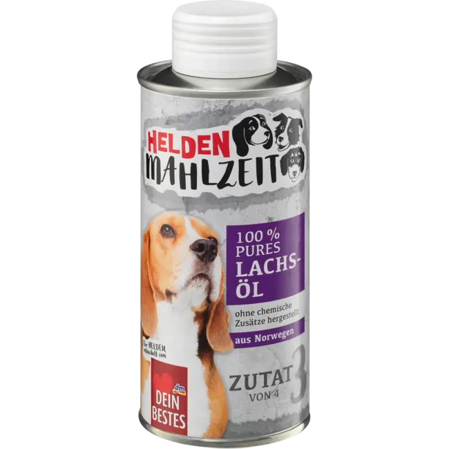 Dein Bestes Voedingssupplement Hond Pure Zalmolie, Heldenmaaltijd 250 ml