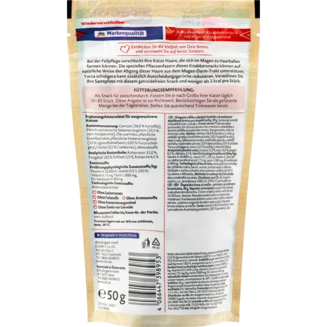 Dein Bestes Je Beste Kattensnack 50 g