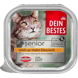 Dein Bestes Dein Bestes Natvoer Kat Met Kip, Senior