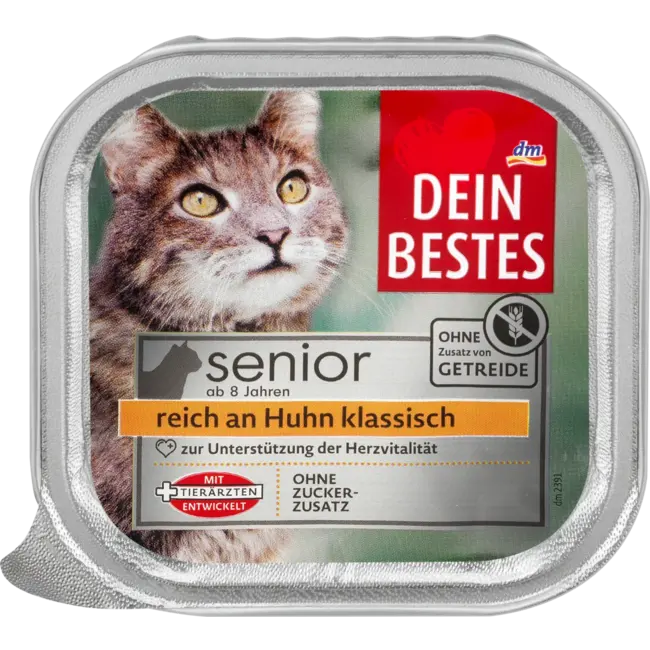 Dein Bestes Natvoer Kat Met Kip, Senior 100 g