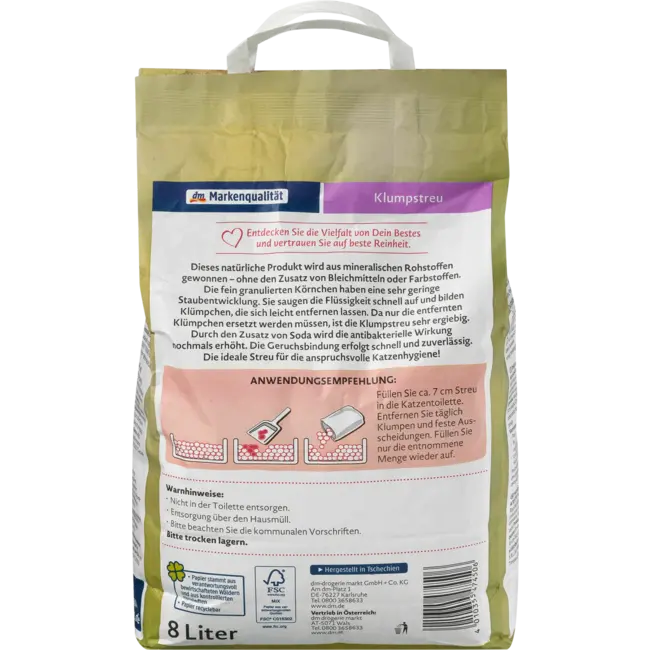 Dein Bestes Kattenbakvulling Klonterend 8 l