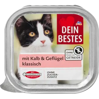 Dein Bestes Dein Bestes Katten Natvoer Met Kalf & Gevogelte