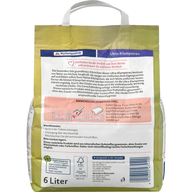 Dein Bestes Kattenbakvulling Ultra-klontvormend 6 l