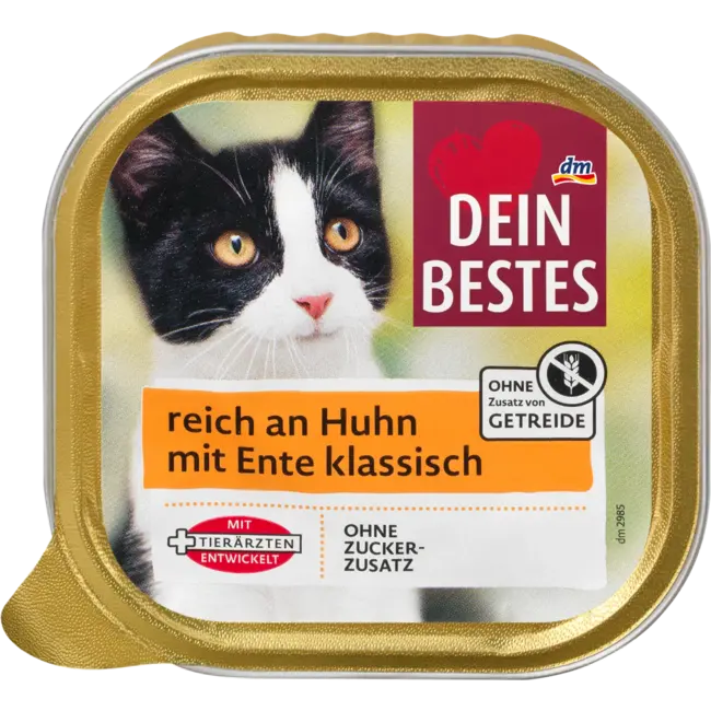 Dein Bestes Natvoer Kat, Met Kip & Eend 100 g