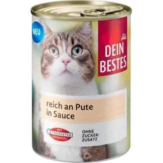 Dein Bestes Dein Bestes Katten Natvoer Rijk Aan Kalkoen In Saus