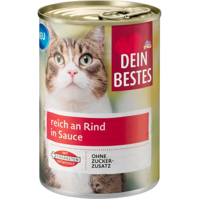 Dein Bestes Katten Natvoer Rijk Aan Rundvlees 415 g