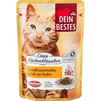 Dein Bestes Dein Bestes Oma 's Keukenklassieker Katten Natvoer Plattelandsvrouwenbord Met Kip & Kaas