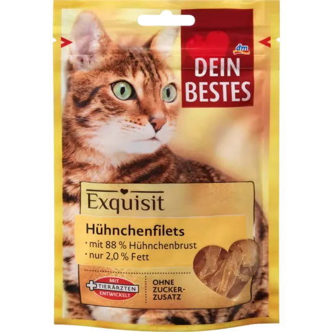 Dein Bestes Exquisit Kattensnack Kipfilets 50 g